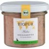 BIOPUR Dog Welpe | Bio Huhn, Reis & Karotten | 6x100g Hundefutter für Welpen | Natürliches Hundefutter