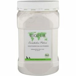 BIOPUR Dog Bio Eierschalen Pulver 600g - Natürliches Ergänzungsfutter für Hunde