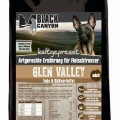 BLACK CANYON® Glen Valley | Kaltgepresstes Hundefutter mit Ente & Süßkartoffel | Premium Hundefutter