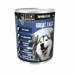 Black Canyon Great Falls Hundefutter mit Forelle & Ente | Nassfutter für Hunde
