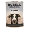 Bubeck Nassfutter für Hunde | Mit Lamm, Reis, Hüttenkäse & Flohsamenschalen - Hochwertiges Hundefutter