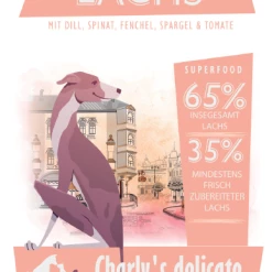 PETpoint-Charly Charlys Delicate Superfood Trockenfutter mit Lachs, Dill & Spinat | Getreidefreies Hundefutter