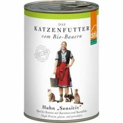 Defu Adult-Cat Paté | Mit Huhn, Kartoffeln & Karotten | Bio Katzenfutter für ausgewogene Ernährung