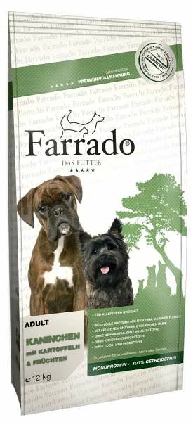 Farrado Adult Dog Futter mit Kaninchen, Kartoffeln & Früchten - Natürliches Hundefutter für ausgewogene Ernährung 1 Farrado Adult Dog Futter mit Kaninchen, Kartoffeln & Früchten - Natürliches Hundefutter für ausgewogene Ernährung