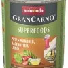 Animonda GranCarno Superfoods Nassfutter mit Pute - 6 Dosen Hundefutter | Hochwertiges Nassfutter für Hunde