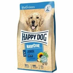 HAPPY DOG HappyDog Natur-Croq Junior | Hundefutter für Welpen & Junghunde | Natürliches Trockenfutter | 15 kg