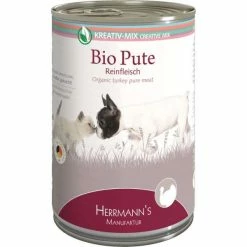 Herrmanns Kreativ Mix | 100% Bio Pute | Hunde- & Katzen Ergänzungsfutter | Natürliches Hundefutter | Hochwertige Tiernahrung