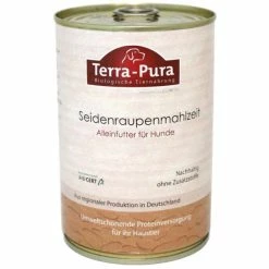 Terra-Pura Seidenraupenmahlzeit | 6x 380g Hundefutter - Hochwertiges Nassfutter für Hunde