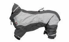 Trixie Regen-Overall Helsinki | Grau - Wasserdichte Hundebekleidung für alle Wetterlagen