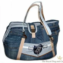 The Royal Dog and Cat Hundetasche St. Tropez | Transporttasche für Hunde | 40x30x25cm | Stilvoll & Praktisch