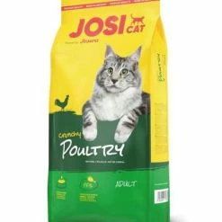 Josera JosiCat Crunchy Poultry Trockenfutter für Katzen, 10 kg - Hochwertiges Katzenfutter mit Geflügel