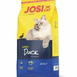 Josera JosiCat Crispy Duck Trockenfutter für Katzen, 10 kg - Premium Katzenfutter mit Ente