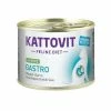 KATTOVIT Gastro | Mit Pute | 12x185g Katzenfutter - Schonendes Nassfutter für sensible Katzenmägen