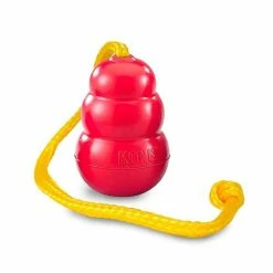 KONG Classic Hundespielzeug mit Seil | Robustes Spielzeug für Hunde | Ideal für Training und Spaß