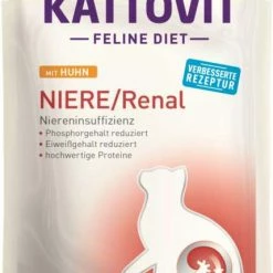 Kattovit Niere/Renal Katzenfutter mit Huhn - 24x85g Nassfutter für Nierengesundheit
