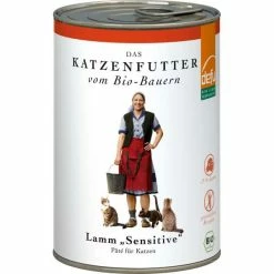 Defu Sensitive Katzenfutter mit Bio-Lamm, Kartoffeln & Lichtwurzel | Gluten- & Getreidefrei | 6x Dosen