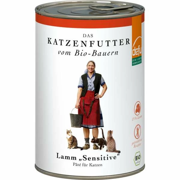 Defu Sensitive Katzenfutter mit Bio-Lamm, Kartoffeln & Lichtwurzel | Gluten- & Getreidefrei | 6x Dosen 1 Defu Sensitive Katzenfutter mit Bio-Lamm, Kartoffeln & Lichtwurzel | Gluten- & Getreidefrei | 6x Dosen