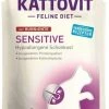 KATTOVIT Sensitive Nassfutter für Katzen mit Huhn & Ente, 24x85g - Hypoallergenes Katzenfutter für empfindliche Katzen