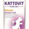 Kattovit Sensitive Nassfutter mit Huhn & Pute - 24x85g - Hypoallergenes Katzenfutter für empfindliche Katzen