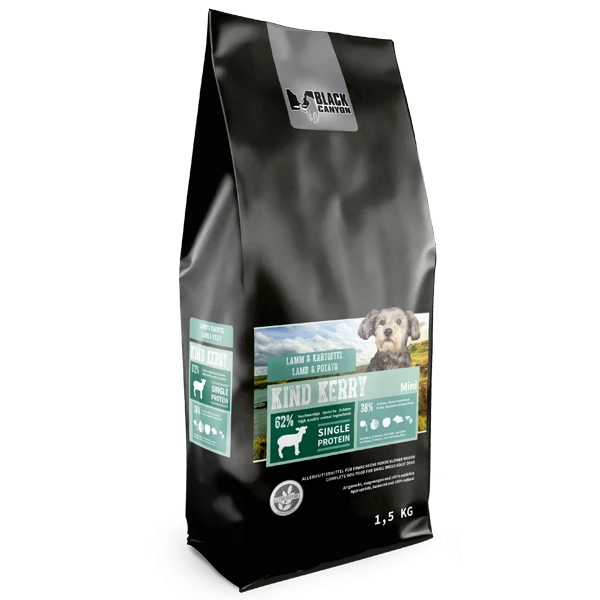 BLACK CANYON® Mini Adult Kind Kerry Hundefutter mit Lamm & Kartoffel - Premium Futter für kleine Hunde 1 BLACK CANYON® Mini Adult Kind Kerry Hundefutter mit Lamm & Kartoffel - Premium Futter für kleine Hunde