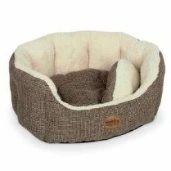 Nobby Komfortbett Alba | Ovales Kuschelbett für Katzen | Katzen-Schlafplatz | Hochwertiger Katzenbedarf