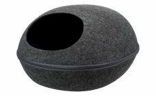 Trixie Kuschelhöhle Liva | Anthrazit - Gemütlicher Katzen-Schlafplatz