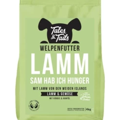 Tales & Tails Lamm Sam Hab Ich Hunger - Getreidefreies Hundefutter für Welpen, 4 Kg