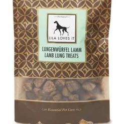 LILA LOVES IT Lungenwürfel mit Lamm | 200 G Hundesnacks | Natürliche Belohnung für Hunde