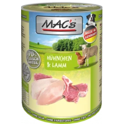MACS Hundefutter mit Hühnchen & Lamm - Natürliches Trockenfutter für Hunde