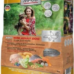 MACS Mac's Soft Adult Mini Dog Hundefutter mit Huhn & Lachs - Leckeres & Gesundes Futter für kleine Hunde