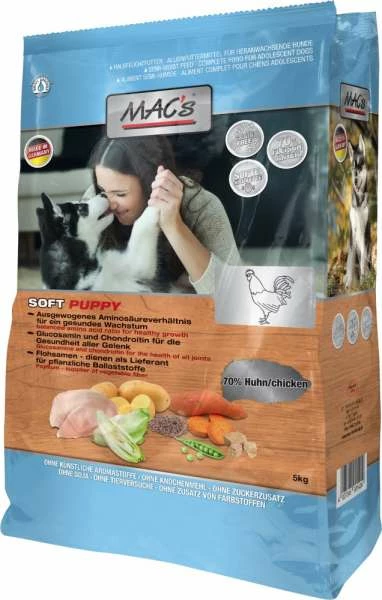 MACS Mac's Soft Puppy Dog | Mit Huhn - Hochwertiges Hundefutter für Welpen 1 MACS Mac's Soft Puppy Dog | Mit Huhn - Hochwertiges Hundefutter für Welpen