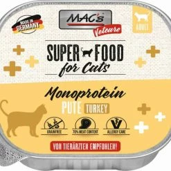 MACS Katzenfutter Mono Sensitive mit Pute | 16x100g | Nassfutter für empfindliche Katzen