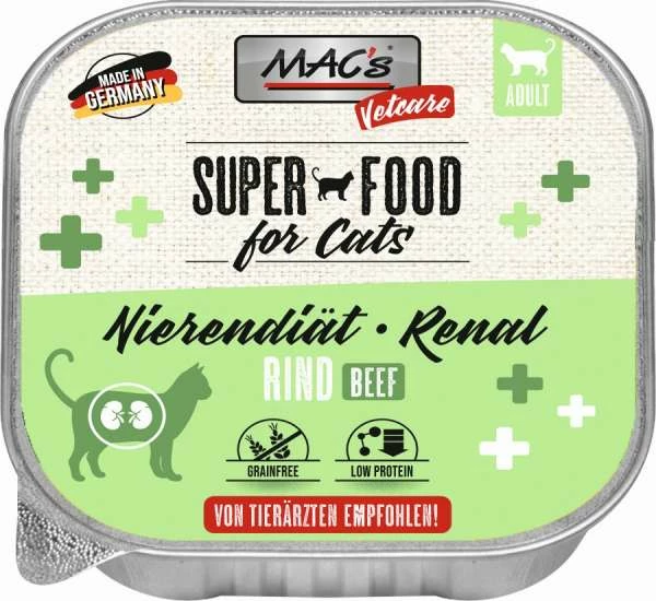 MACS Katzenfutter Nierendiät - Renal mit Rind | 16x100g | Spezialfutter für Katzen mit Nierenproblemen 1 MACS Katzenfutter Nierendiät - Renal mit Rind | 16x100g | Spezialfutter für Katzen mit Nierenproblemen