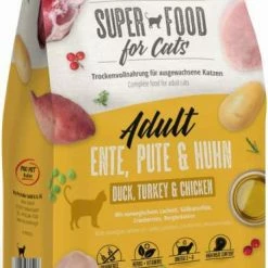 MACS Katzenfutter Trockenfutter für erwachsene Katzen mit Ente, Pute & Huhn | Hochwertiges Katzenfutter