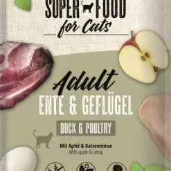 MACS Katzenfutter Pouches mit Ente & Geflügel | 12x100g | Nassfutter für Katzen