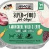 MACS Hundefutter Nassfutter | Mit Kaninchen, Wild & Ente | 11x 150g Schälchen