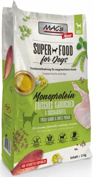 MACS Mac's Mono | Mit Kaninchen - Natürliches Hundefutter für eine ausgewogene Ernährung 1 MACS Mac's Mono | Mit Kaninchen - Natürliches Hundefutter für eine ausgewogene Ernährung
