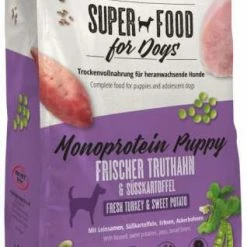 MACS Mono Puppy Hundetrockenfutter mit Truthahn & Süßkartoffel - Premium Trockenfutter für Welpen