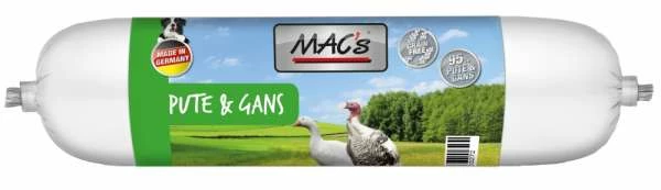 MACS Dog Wurst mit Pute & Gans | 6x Hundesnacks | Natürliche Leckerlis für Hunde 1 MACS Dog Wurst mit Pute & Gans | 6x Hundesnacks | Natürliche Leckerlis für Hunde
