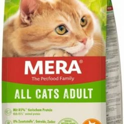 MERA DOG MeraCat All Cats Adult Trockenfutter mit Huhn, 10 kg - Hochwertiges Katzenfutter