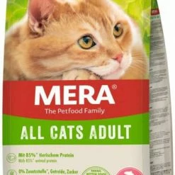 MERA DOG MeraCat All Cats Adult Trockenfutter mit Lachs | 10 Kg Katzenfutter