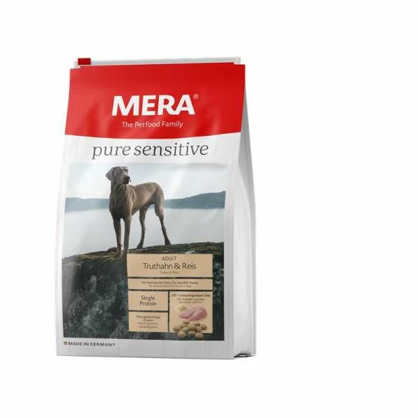 MERA DOG MeraDog Pure Sensitive Adult Hundefutter mit Truthahn & Reis - Hypoallergenes Futter für Hunde mit empfindlicher Verdauung 1 MERA DOG MeraDog Pure Sensitive Adult Hundefutter mit Truthahn & Reis - Hypoallergenes Futter für Hunde mit empfindlicher Verdauung