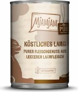 MjAMjAM Katzenfutter Mit Lamm Pur - 6 Dosen Nassfutter für Katzen 1 MjAMjAM Katzenfutter Mit Lamm Pur - 6 Dosen Nassfutter für Katzen