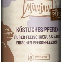 MjAMjAM Mit Pferd Pur | 6 Dosen Katzenfutter | Hochwertiges Nassfutter für Katzen