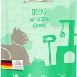 MjAMjAM Katzenfutter mit Insekten & Hühnchen | 12x 125 g | Nassfutter für Katzen