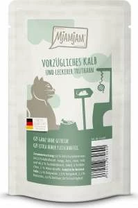 MjAMjAM Katzenfutter Nassfutter mit Kalb & Truthahn, 12x 125 g - Hochwertiges Feuchtfutter für Katzen 1 MjAMjAM Katzenfutter Nassfutter mit Kalb & Truthahn, 12x 125 g - Hochwertiges Feuchtfutter für Katzen