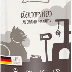 MjAMjAM Mit Pferd Pur Katzenfutter - 12x 125g | Natürliches Nassfutter für Katzen