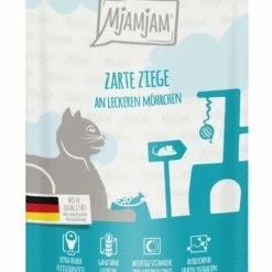 MjAMjAM Katzenfutter Nassfutter mit Ziege & Möhrchen - 12x 125 g