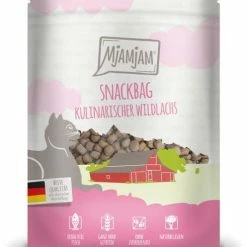 MjAMjAM Snackbag mit Wildlachs | 8x 125g Katzensnack | Natürlicher Leckerbissen für Katzen