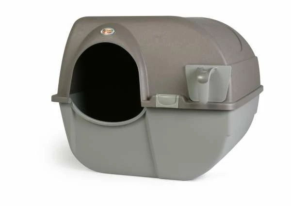 Omega-Katzentoilette Roll'n-Clean | 50x56x50cm | Taupe-grau | Katzentoilette mit Rollfunktion 1 Omega-Katzentoilette Roll'n-Clean | 50x56x50cm | Taupe-grau | Katzentoilette mit Rollfunktion